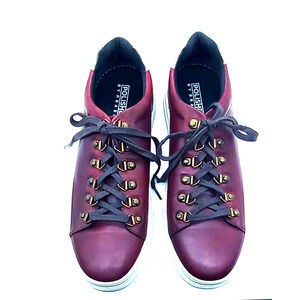 Disco Shoes Purple Polished Brazil Leather Men's Size 9 Casual Dress Rare EUC